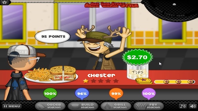 Papa's Cheeseria, Free Flash Game