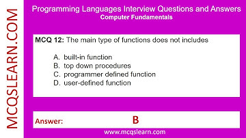 Programming Languages Quiz Question Answer PDF | Class 8–12 Programming Languages Notes & Quiz | App