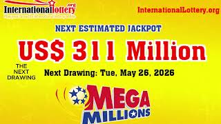 Mega Millions lottery result on May 22, 2026 - Jackpot is $311 million now