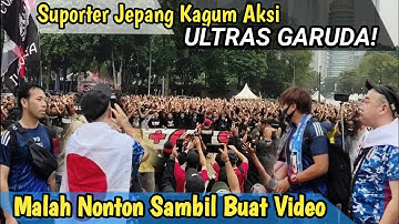 Suporter JEPANG Malah Ikut Menikmati Aksi ULTRAS GARUDA!  Langsung Buat Video