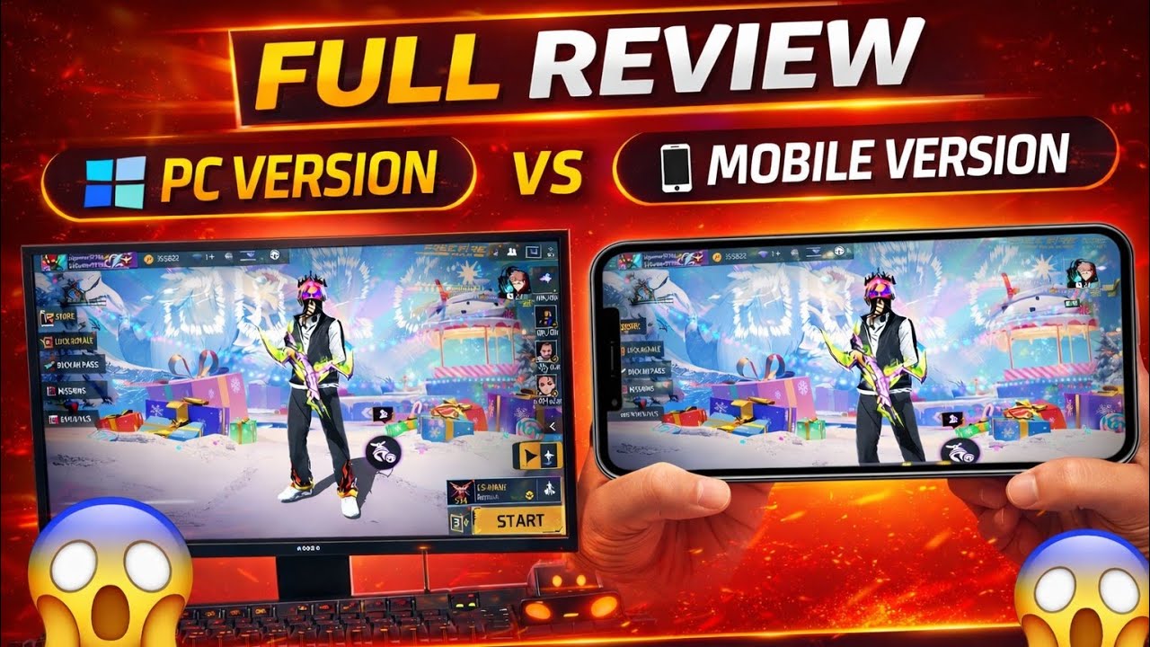 PC ❌ HACKER PROBLEM | MOBILE ✅ SAFE | FREE FIRE MAX COMPARISON 