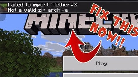 How to fix the “failed to import” error in Minecraft PE (June 2020)