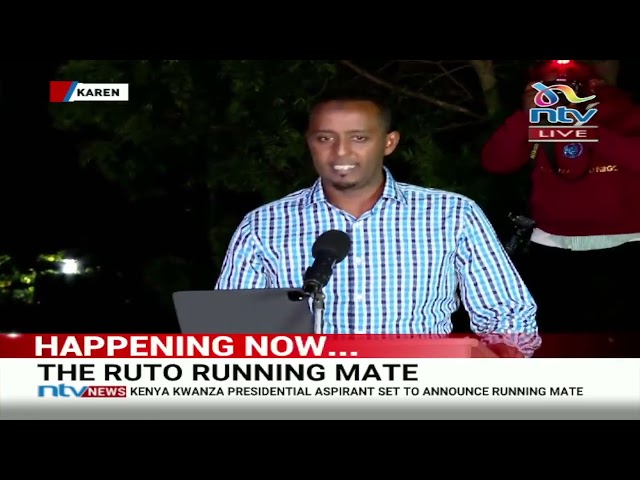 Hussein Mohamed's midnight statement from Ruto's Karen residence class=