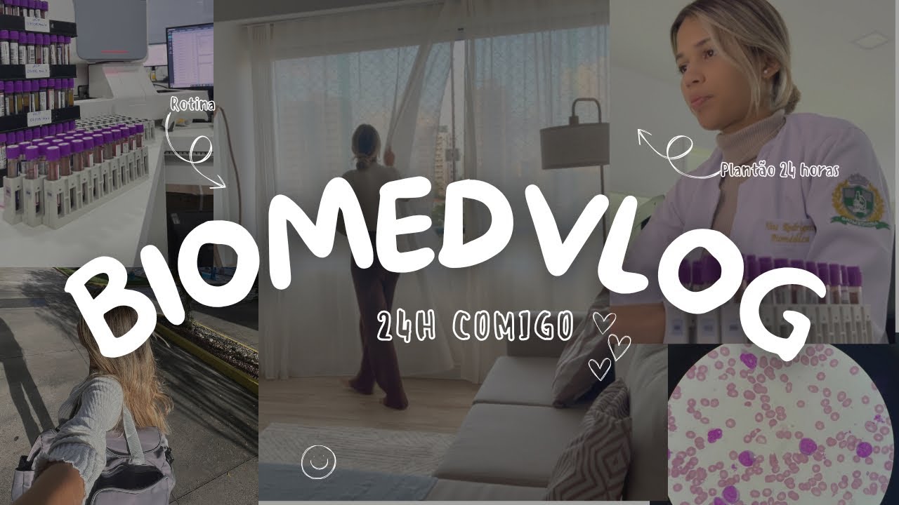 VLOG: Rotina de uma biomédica | 24 horas de plantão 🔬🌸🏥🥼 