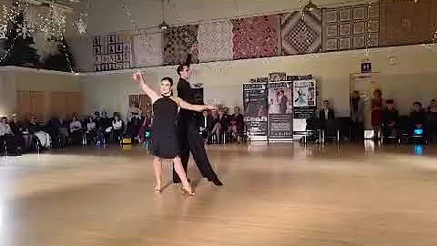 Natalie and Richard Cha Cha Winter Ballroom Showca...