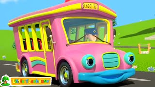 wheels on the bus fun vehicles learning rhyme song for kids