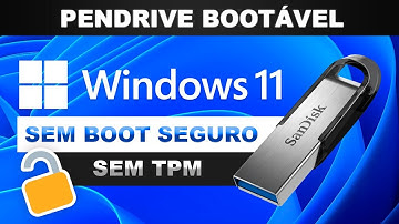 Como criar PENDRIVE BOOTÁVEL com WINDOWS 11 (SEM TPM e SEM SECURE BOOT) | Atualizado