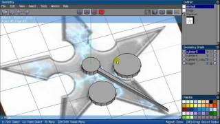 Wings3d: Making a Shuriken (method 1)