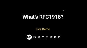 What is RFC1918?
