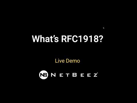 Video: Apakah maksud RFC 1918?