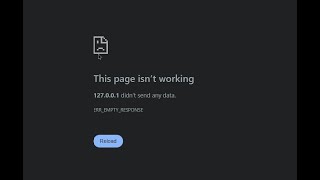 VSCODE LIVE SERVER (Go Live) PROBLEM  (this page isn’t working127.0.0.1 didn’t send any data)