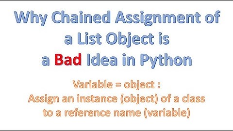 Why Chained Assignment of a List Object in a Bad Idea in Python