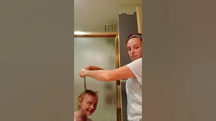 my five-year-old idea on how to do her hair part 2