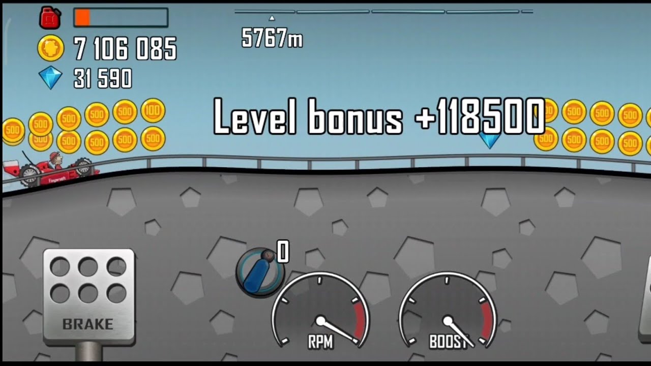Hill Climb Racing High Score At Highway [No Mod Use]