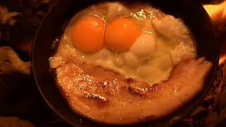 [10 Hours] Bacon and Eggs on a Campfire - Video & Audio [1080HD] SlowTV