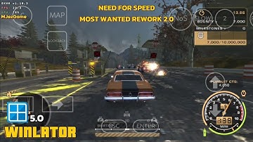 Winlator - Need For Speed Most Wanted Rework 2.0 - Emulator Windows Android