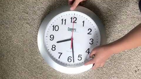 Radio controlled clock adjusting itself.