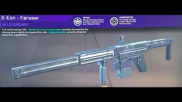 New X-Eon -farseer  legendary class setup up  pause it or ( See below set up)