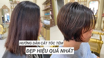 Hướng dẫn cắt tóc tém đẹp cho tóc siêu nhiều | F26 | HAIR SALON TUẤN CHU