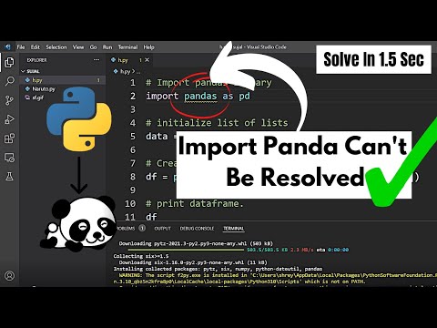 Video: Mis on Pythonis importpandad?