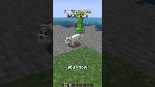 Mob Weaknesses in Minecraft