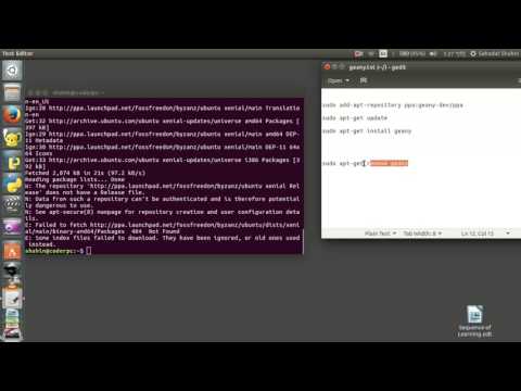How to install Geany IDE in ubuntu