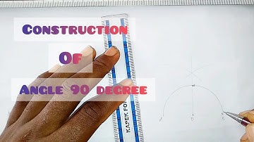 HOW TO CONSTRUCT ANGLE 90 DEGREE in | Technical drawing | Basic Technology