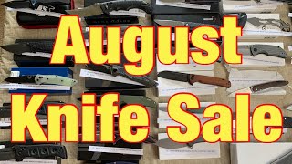 August Knife Sale    List and payment information below