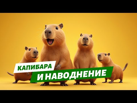 Капибара и наводнение