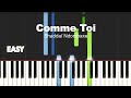 Shaddaï Ndombaxe - Comme Toi | EASY PIANO TUTORIAL BY Extreme Midi