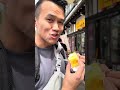Trying Japanese egg cream dessert #takayama #japan #snacks #streetfood #egg #foodie #shorts