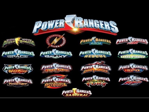 Todas as aberturas dos Power Rangers 1993 2016