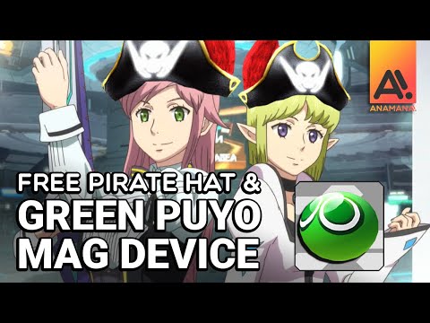 Get a Green Puyo Mag & Pirate Hat in PSO2!