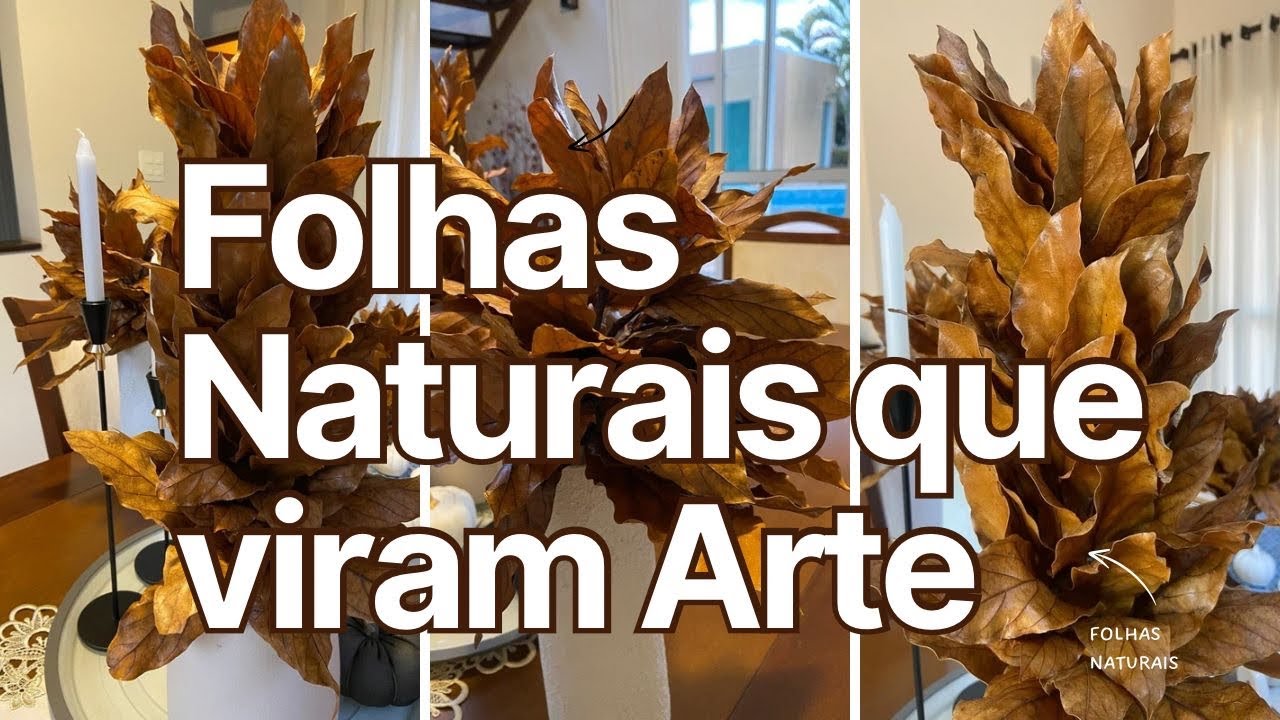 ETERNIZE FOLHAS NATURAIS COM VERNIZ CASEIRO! LINDO E ATEMPORAL! 