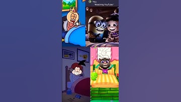 When dad catch you not sleeping😴😴 #funny#talkingtom#animation #memes#cartoon#fnf#shorts
