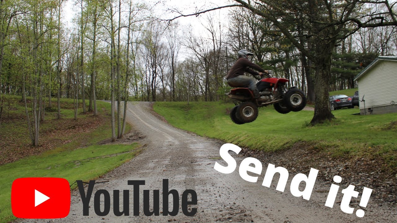 Riding at Home on only 4 ACRES! | 2007 Honda 400ex Trail Riding and Jumps