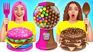Real Food Vs Chocolate Food Challenge Multi Do Fun Challenge
