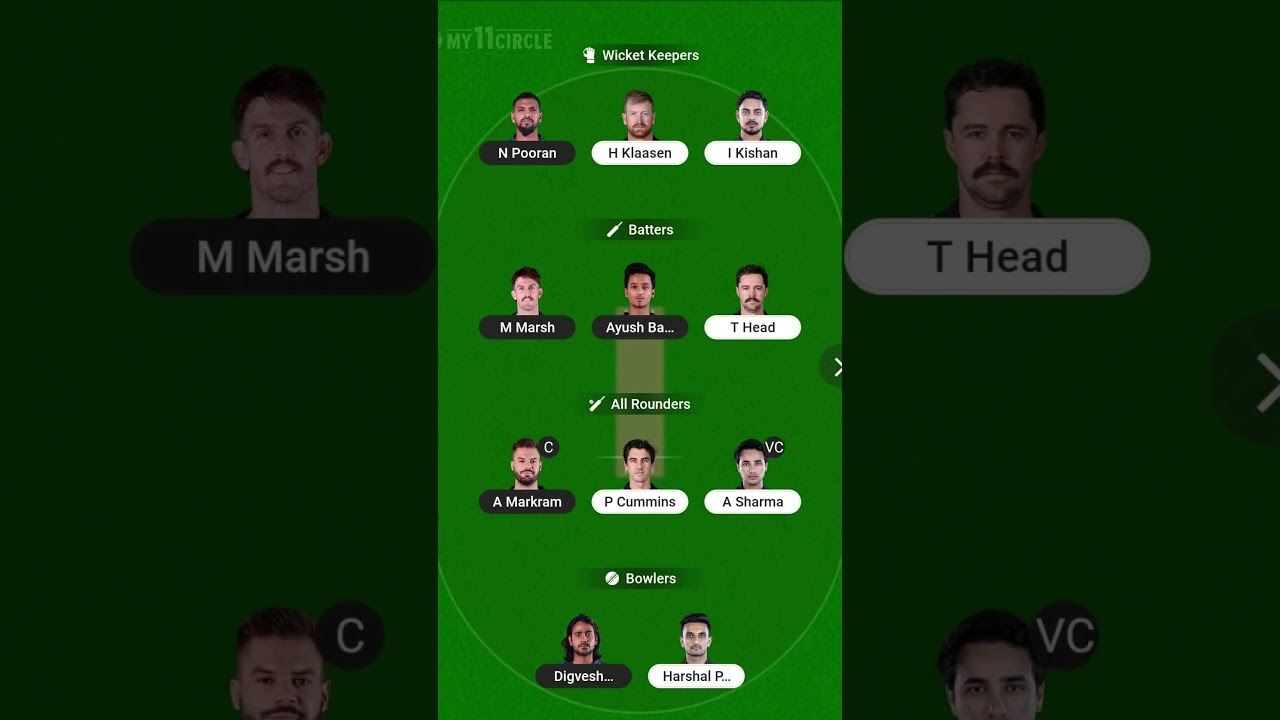 LKN VS SRH TODAY IPL MATCH 