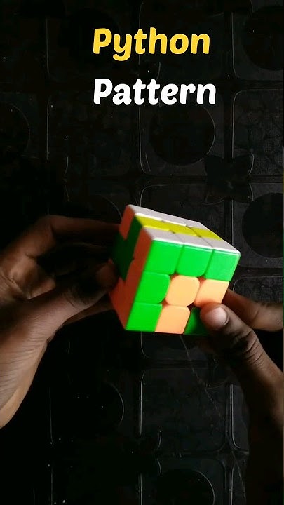 Python Pattern on Rubic Cube #shorts - YouTube