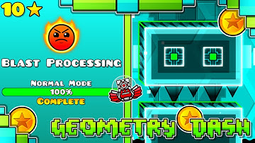 "Blast Processing" 100% Complete [All Coins] | Geometry Dash