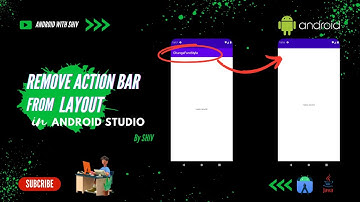 How to Remove Action Bar from layouts in Android Studio | Android | JAVA | 2023 | AndroidWithShiv