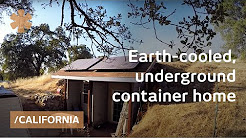 Earth-cooled, shipping container underground CA home for 30K