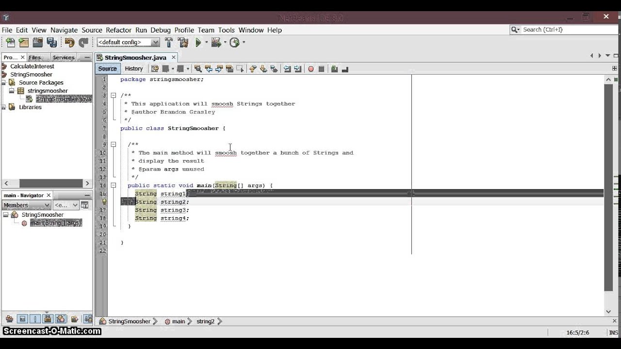 StringSmoosher Using Variables In Java YouTube Stringsmoosher using variables in java youtube