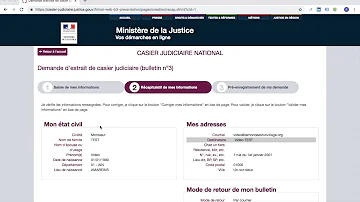 Où demander un extrait de casier judiciaire par courrier ?