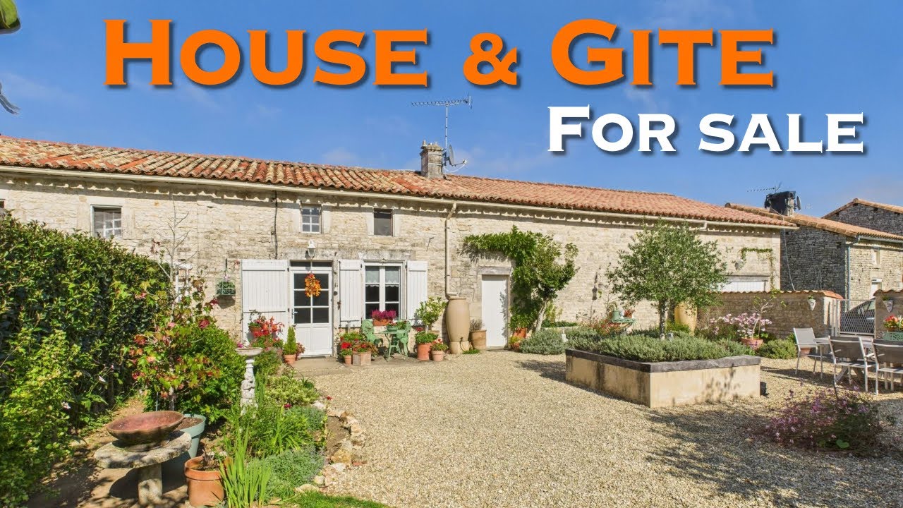 House with attached  2 bed gite For Sale, France