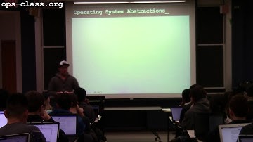 03 Feb 2017: The Process Abstraction