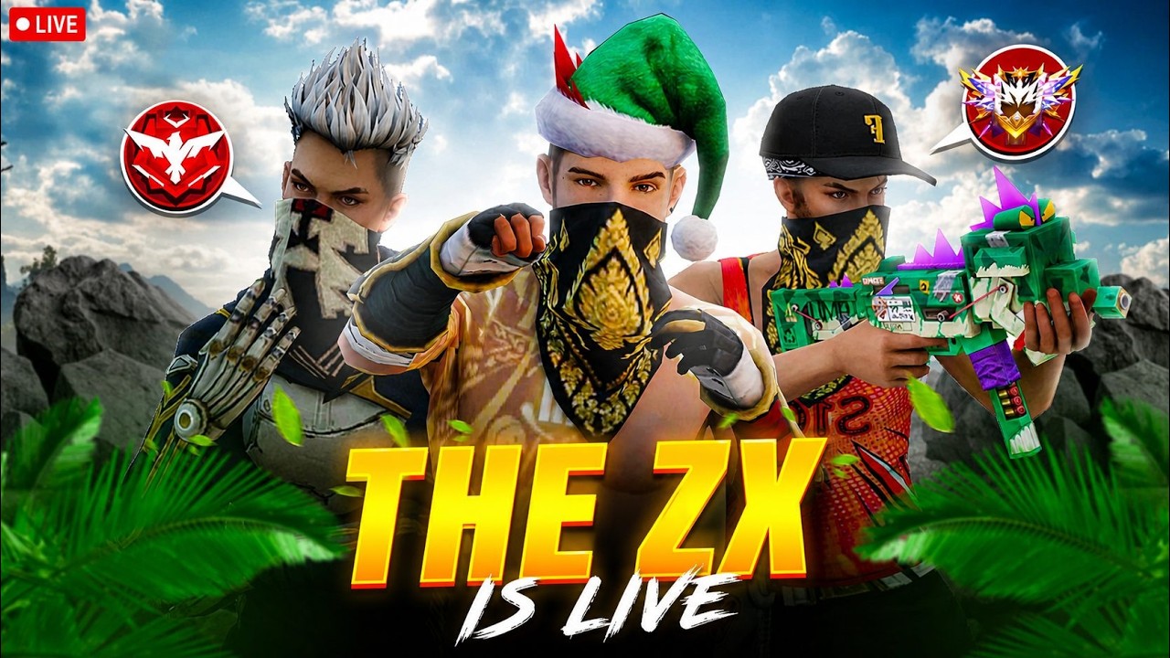 🔴THE ZX IS LIVE 😎BR PUSH TO REGION 🔥1v1 GUILD TEST | TEAM CODE