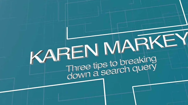 Karen Markey: Effective web searching