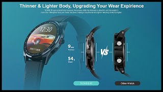 IP68 Ultra-Thin Smartwatch, 1.3 Ιντσών, 31 Sports Modes και 10 Ημέρες Αυτονομία