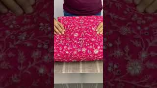 Meesho Saree 449/-👗unboxing & review #meesho #meeshohaul #saree #onlineshopping #shorts #viral #sari screenshot 2